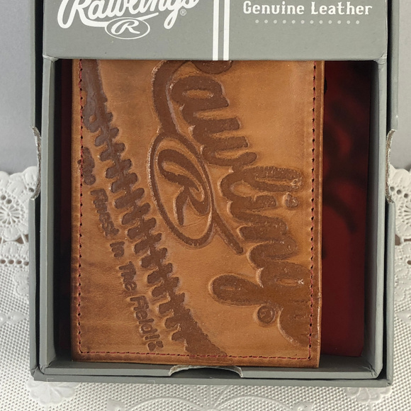 Collectable Rawlings Vintage Tan Leather Wallet - Picture 5 of 5